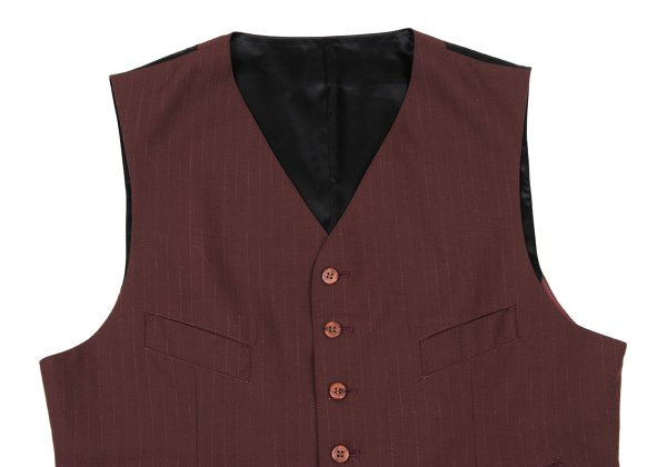 Jean Paul GAULTIER HOMME Wool Blend Vest Bordeaux Size 48
