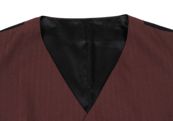 Jean Paul GAULTIER HOMME Wool Blend Vest Bordeaux Size 48