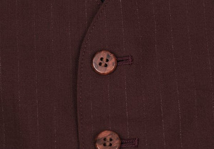 Jean Paul GAULTIER HOMME Wool Blend Vest Bordeaux Size 48