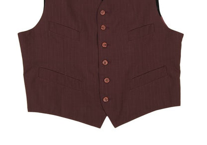 Jean Paul GAULTIER HOMME Wool Blend Vest Bordeaux Size 48