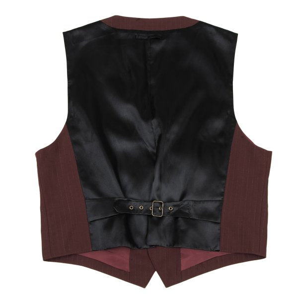 Jean Paul GAULTIER HOMME Wool Blend Vest Bordeaux Size 48