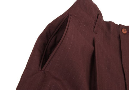 Jean Paul GAULTIER HOMME Wool Blend Vest Bordeaux Size 48