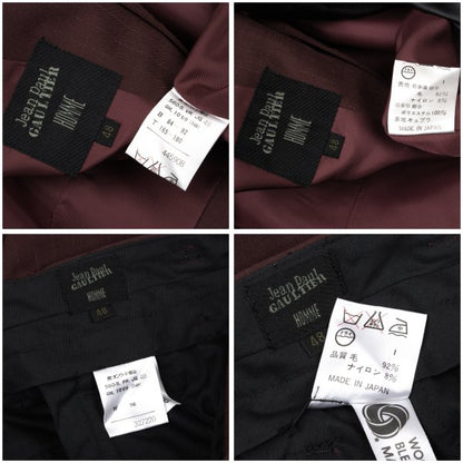 Jean Paul GAULTIER HOMME Wool Blend Vest Bordeaux Size 48