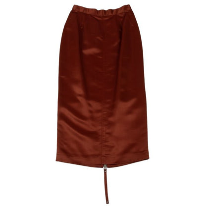 Jean Paul GAULTIER FEMME Rayon Back Zip Skirt Red Size 40