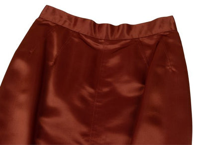 Jean Paul GAULTIER FEMME Rayon Back Zip Skirt Red Size 40