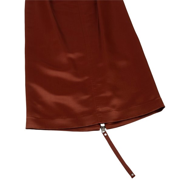 Jean Paul GAULTIER FEMME Rayon Back Zip Skirt Red Size 40