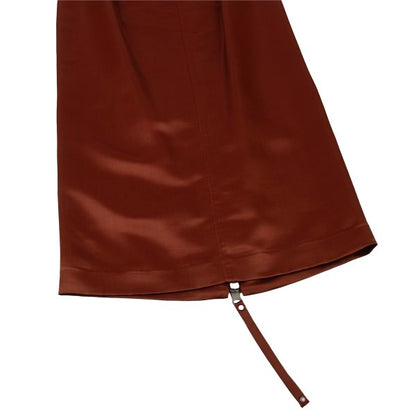 Jean Paul GAULTIER FEMME Rayon Back Zip Skirt Red Size 40