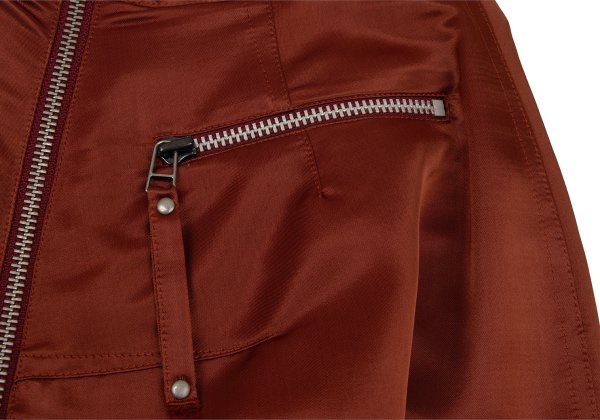 Jean Paul GAULTIER FEMME Rayon Back Zip Skirt Red Size 40