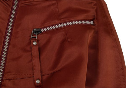 Jean Paul GAULTIER FEMME Rayon Back Zip Skirt Red Size 40