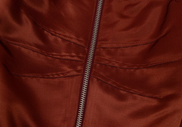 Jean Paul GAULTIER FEMME Rayon Back Zip Skirt Red Size 40