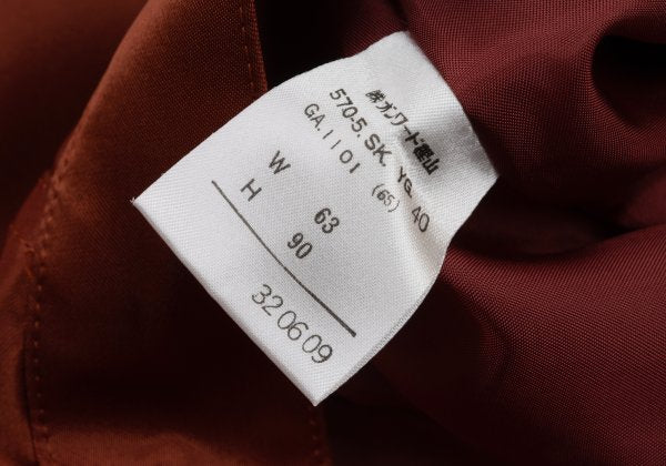 Jean Paul GAULTIER FEMME Rayon Back Zip Skirt Red Size 40