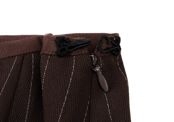 Jean Paul GAULTIER CLASSIQUE Herringbone Pants Brown Size 40