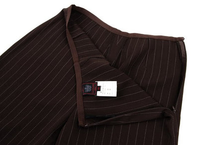 Jean Paul GAULTIER CLASSIQUE Herringbone Pants Brown Size 40