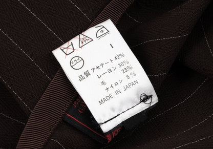 Jean Paul GAULTIER CLASSIQUE Herringbone Pants Brown Size 40