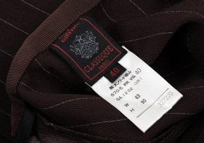 Jean Paul GAULTIER CLASSIQUE Herringbone Pants Brown Size 40