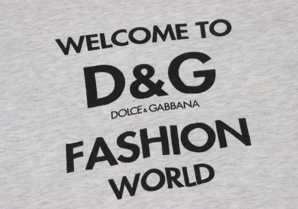 Dolce & Gabbana D&G Logo Print Heather T-Shirt Gray Size 40
