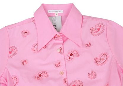 NARACAMICIE Paisley Embroidered Blouse Pink Size 1