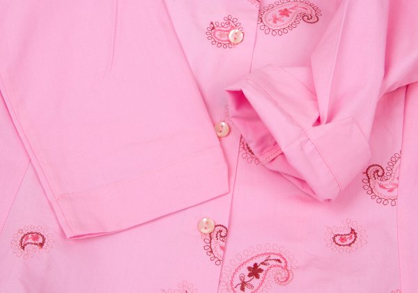 NARACAMICIE Paisley Embroidered Blouse Pink Size 1