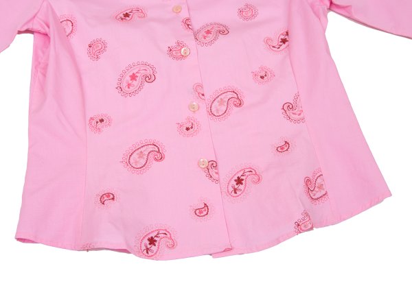 NARACAMICIE Paisley Embroidered Blouse Pink Size 1