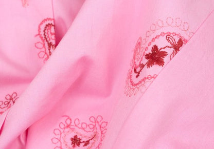 NARACAMICIE Paisley Embroidered Blouse Pink Size 1