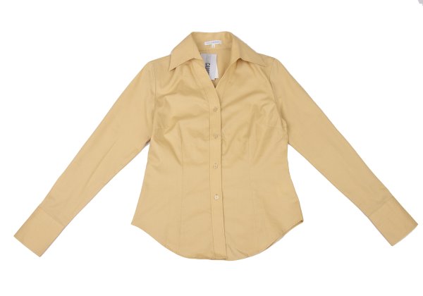 NARACAMICIE Diamond Pattern Woven Blouse Beige Size 1