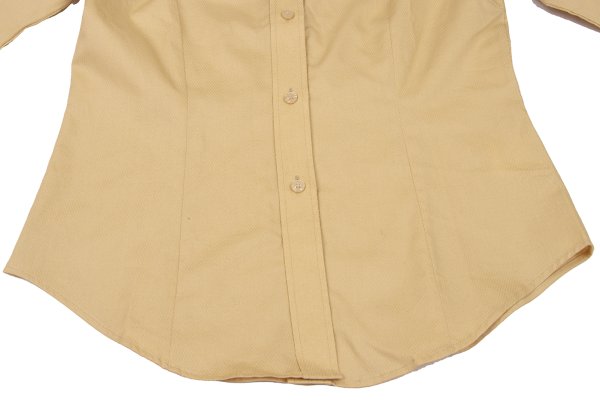 NARACAMICIE Diamond Pattern Woven Blouse Beige Size 1