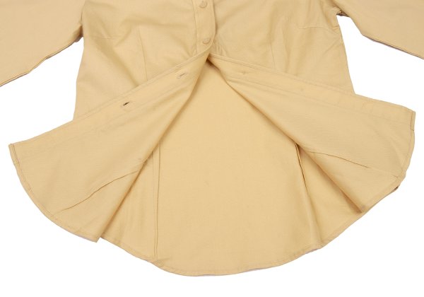 NARACAMICIE Diamond Pattern Woven Blouse Beige Size 1