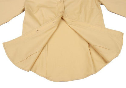 NARACAMICIE Diamond Pattern Woven Blouse Beige Size 1