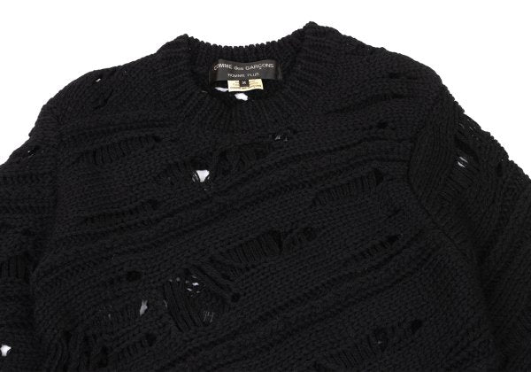 COMME des GARCONS HOMME PLUS 15AW Distressed Knit Size M