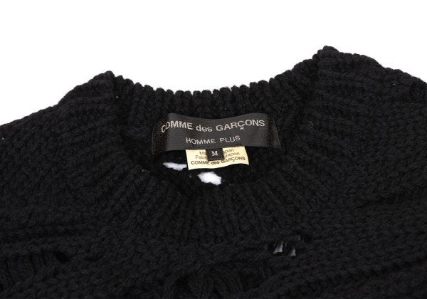 COMME des GARCONS HOMME PLUS 15AW Distressed Knit Size M