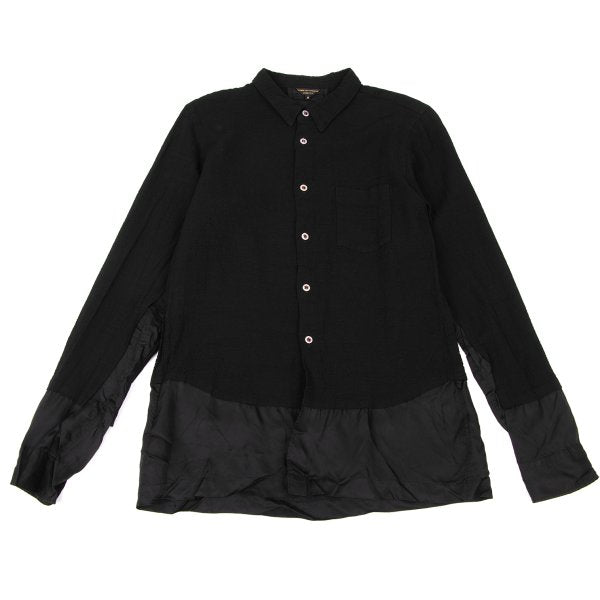 COMME des GARCONS HOMME PLUS Garment Dye Shirt Black Size M