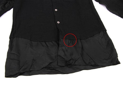COMME des GARCONS HOMME PLUS Garment Dye Shirt Black Size M