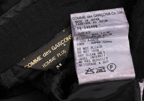 COMME des GARCONS HOMME PLUS Garment Dye Shirt Black Size M