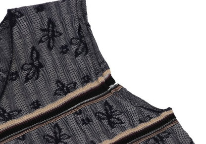 COMME des GARCONS HOMME PLUS Floral Line V-Neck Vest Knit Size M