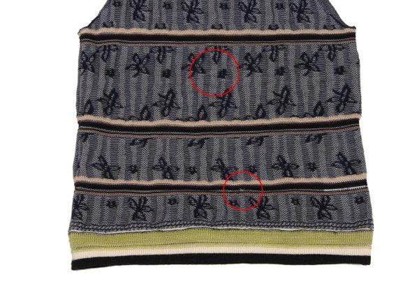 COMME des GARCONS HOMME PLUS Floral Line V-Neck Vest Knit Size M