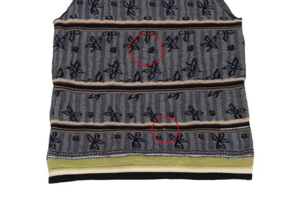 COMME des GARCONS HOMME PLUS Floral Line V-Neck Vest Knit Size M