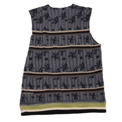 COMME des GARCONS HOMME PLUS Floral Line V-Neck Vest Knit Size M