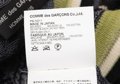 COMME des GARCONS HOMME PLUS Floral Line V-Neck Vest Knit Size M