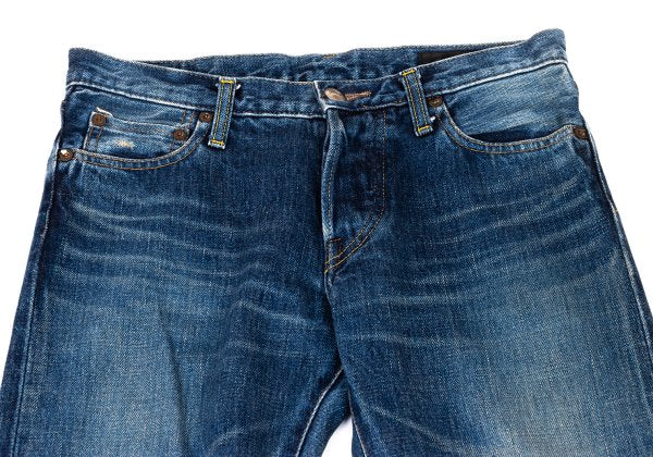 green Washed Indigo Slim Jeans Blue Size 26