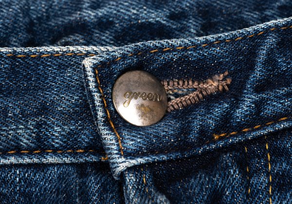 green Washed Indigo Slim Jeans Blue Size 26