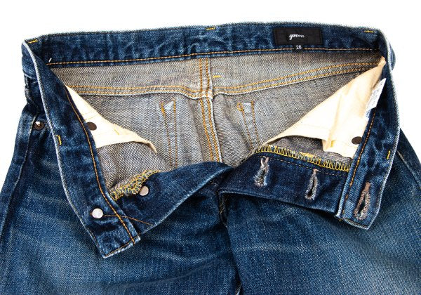 green Washed Indigo Slim Jeans Blue Size 26