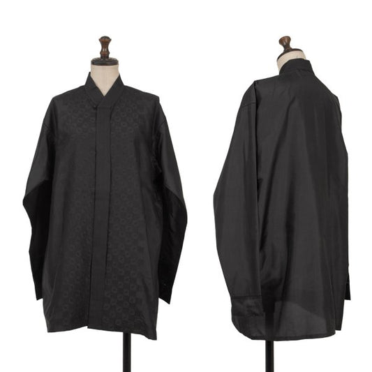Issey Miyake ASHA BY MDS Silk Check Embroidery Blouse Size M