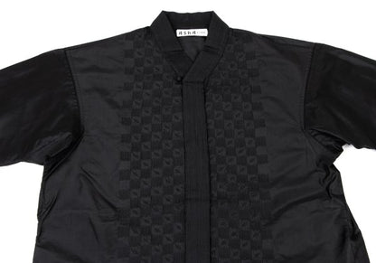 Issey Miyake ASHA BY MDS Silk Check Embroidery Blouse Size M