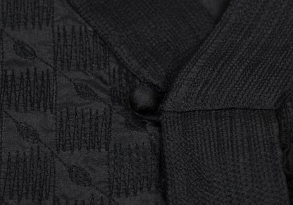 Issey Miyake ASHA BY MDS Silk Check Embroidery Blouse Size M