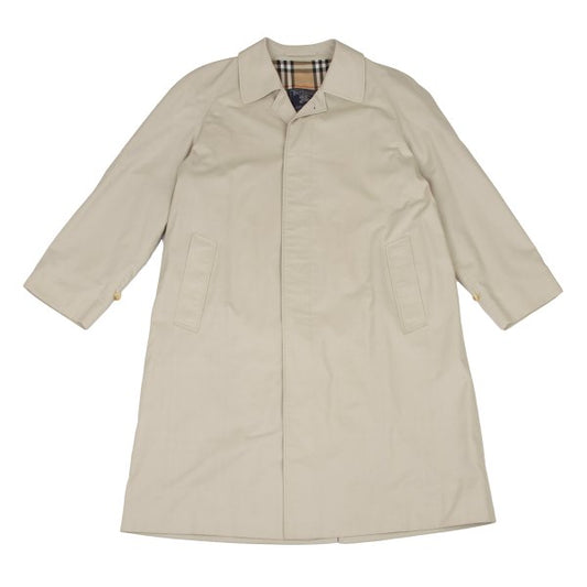 Burberrys' Polycotton Nova Check Lined Coat Beige Size 48
