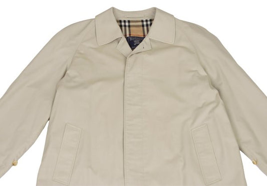 Burberrys' Polycotton Nova Check Lined Coat Beige Size 48