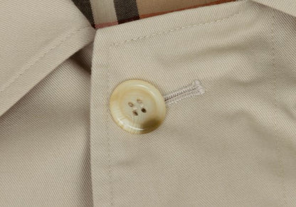 Burberrys' Polycotton Nova Check Lined Coat Beige Size 48