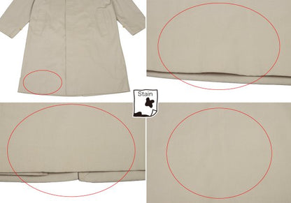 Burberrys' Polycotton Nova Check Lined Coat Beige Size 48