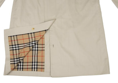 Burberrys' Polycotton Nova Check Lined Coat Beige Size 48