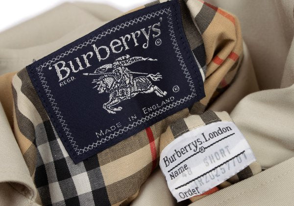 Burberrys' Polycotton Nova Check Lined Coat Beige Size 48